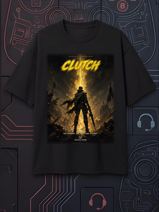 Clutch — the shirt laid flat, front